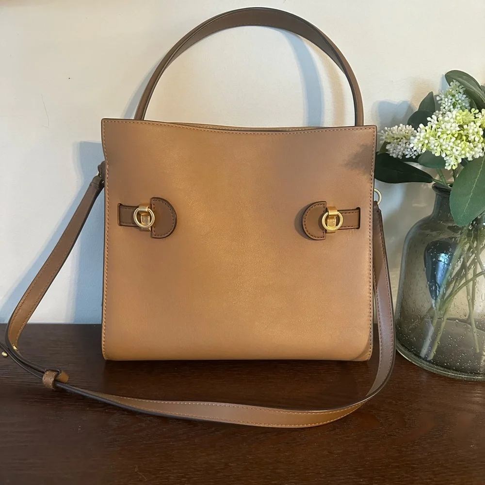 Tory Burch Lee Radziwill Tiramisu Small Satchel - Gently Used a Few Times - Picture 4 of 16